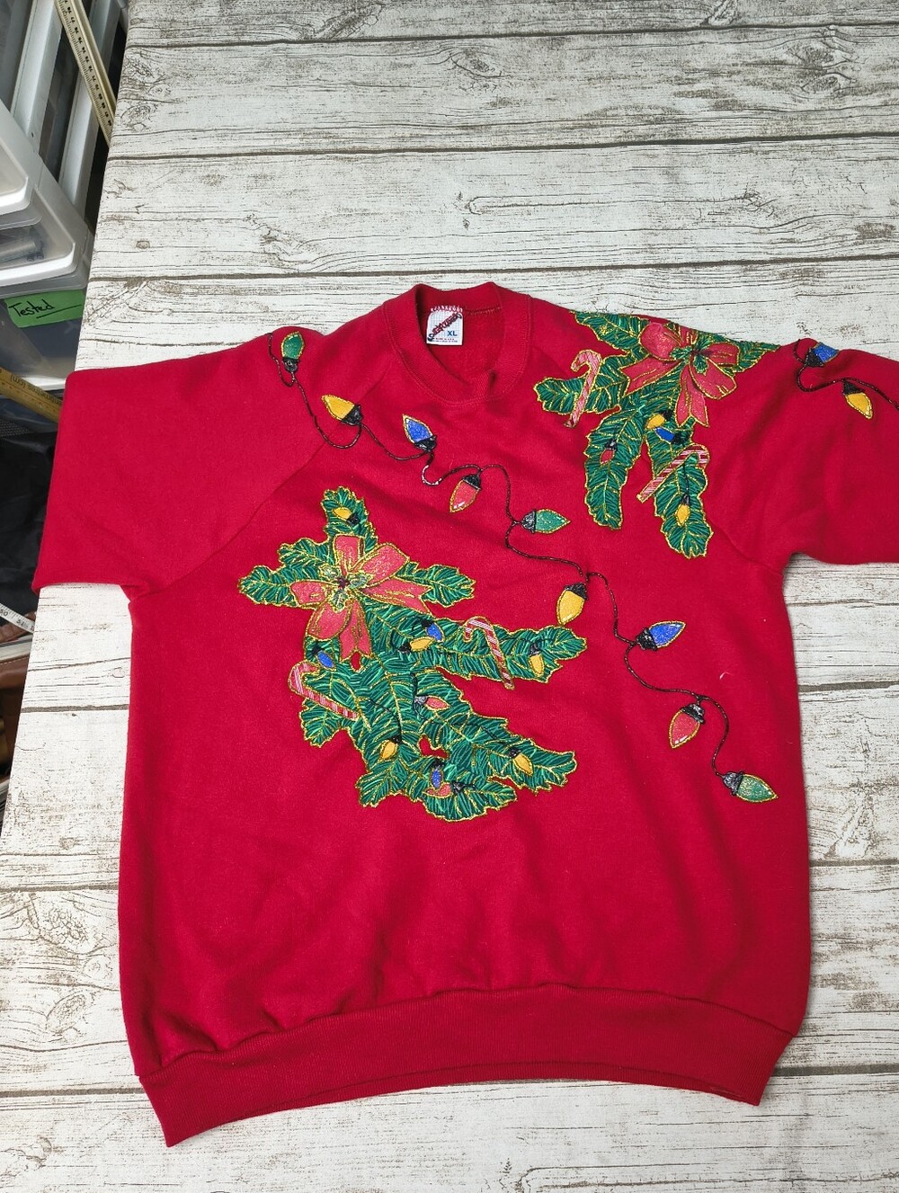 Vintage Jerzees Homemade Ugly Christmas Size XL